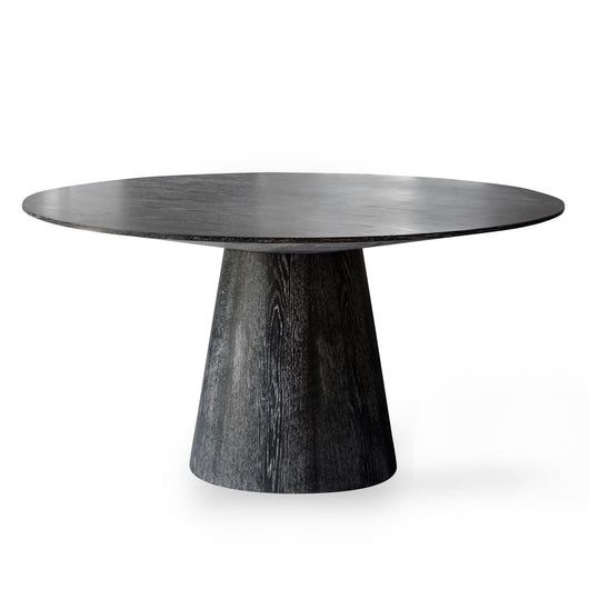 Round Black Dining Table