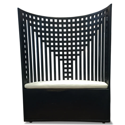 Black Half Circle Chair