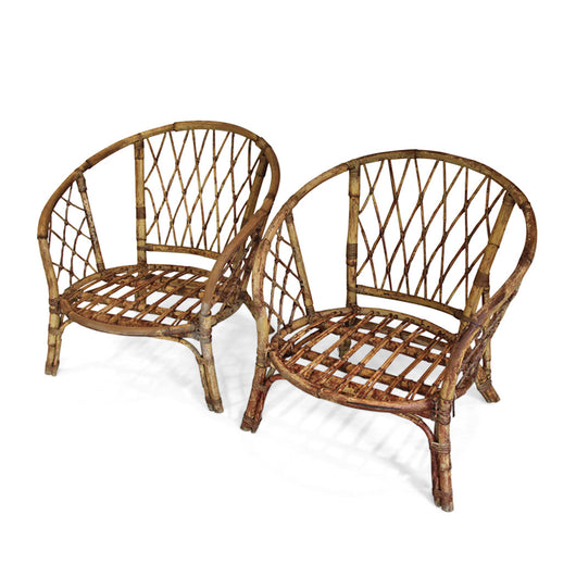 Pair of Bamboo Chairs