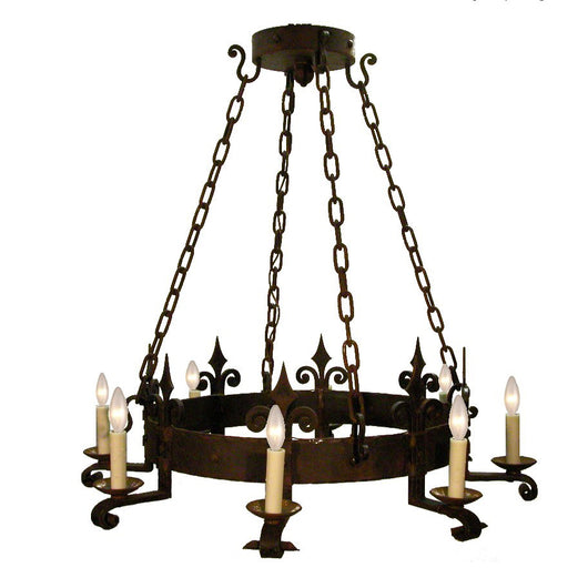 8 Light Round Chandelier