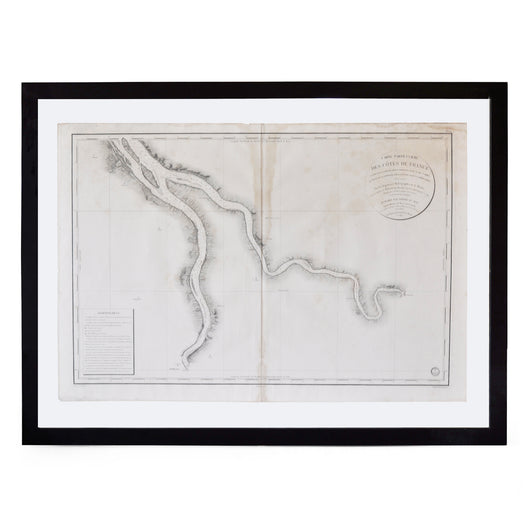 Framed French Map