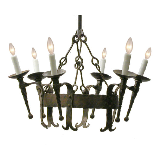 6 Light Oval Chandelier