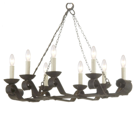 8 Light Iron Chandelier