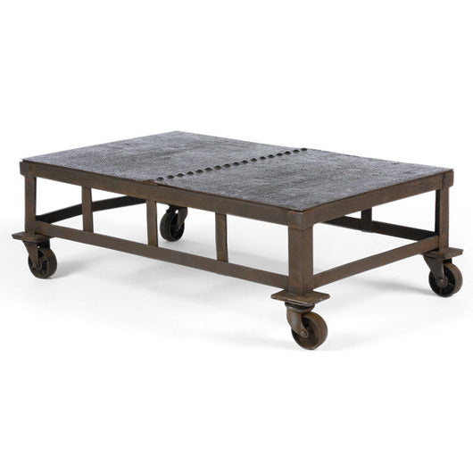 Metal Coffee Table On Wheels