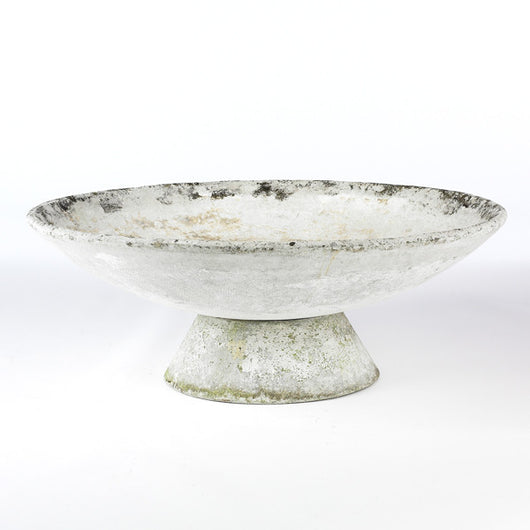 Round White Planter
