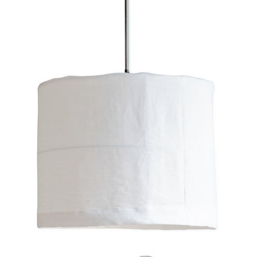 Slipcovered Linen and Iron Frame Light