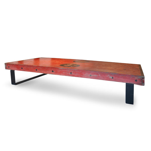 Red Painted Coffee Table