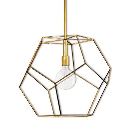 Brass Geometric Light