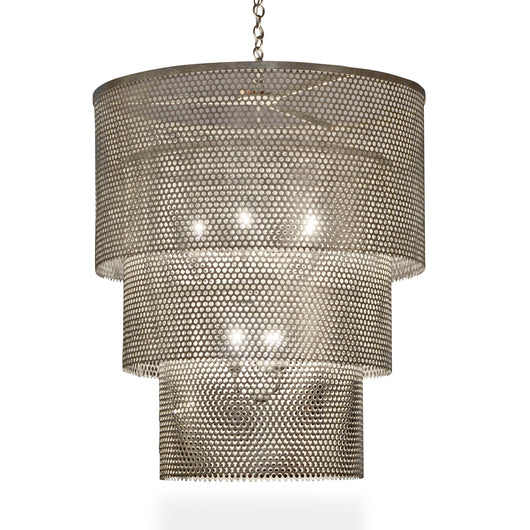 Silver Mesh Chandelier