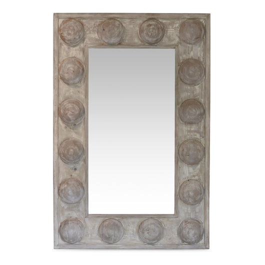 Riveted Wood Mirror