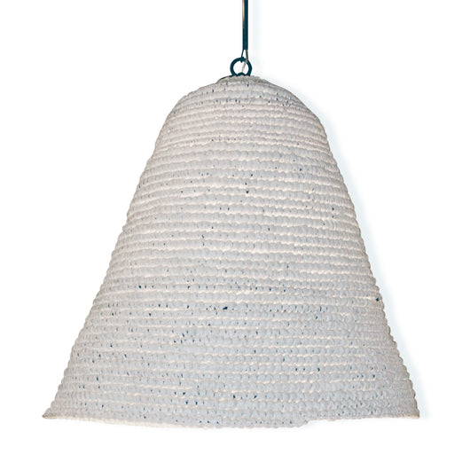 Textured White Basket Light