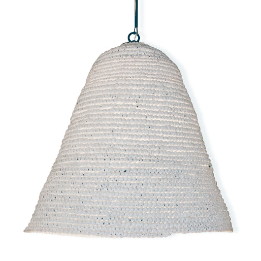 Textured White Basket Light