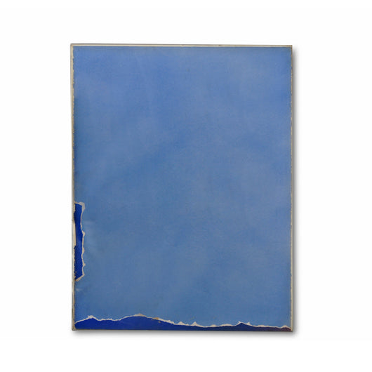 Framed Blue Engraving