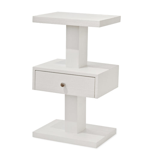 White Side Table With Drawer