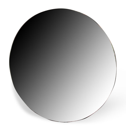 Round Antiqued Glass Mirror