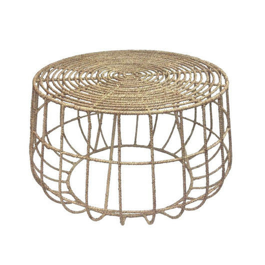 Round Jute Coffee Table