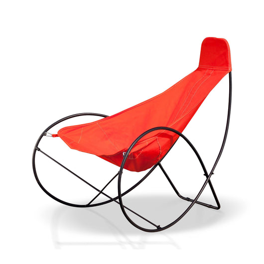 Outdoor Chair With Orange Cover