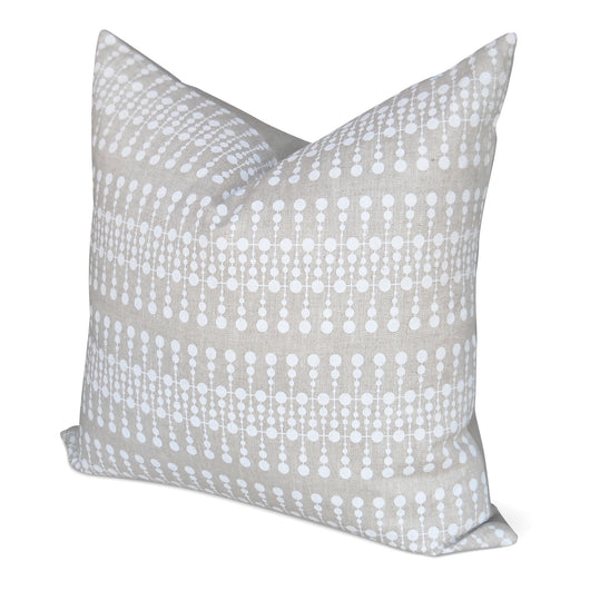 Tan And White Dot Pillow