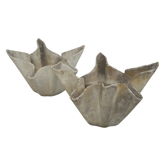 Pair Of Small Handkerchief Planters
