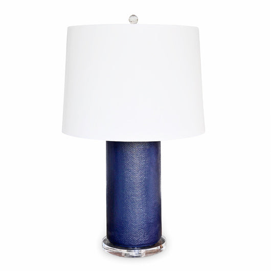 Navy Textured Lamp