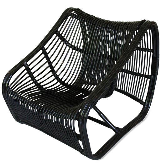 Black Rattan Chair