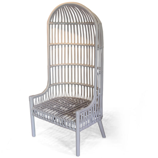 White Rattan Shelter Chair