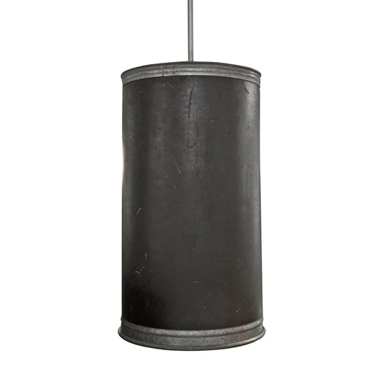 Black Metal Tub Pendant