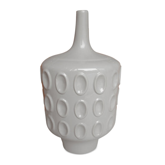 Tall Grey Ceramic Vase