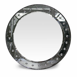 Beveled Round Mirror