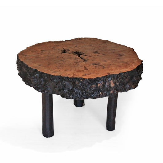 Wood Top Table with Black Legs