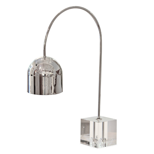 Silver and Acrylic Task Lamp