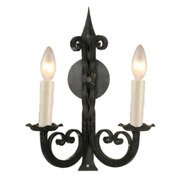 Pair Of Curly 2 Light Sconces