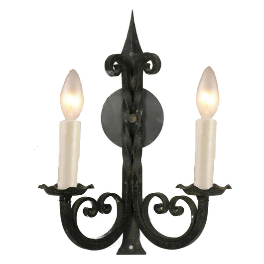 Pair Of Curly 2 Light Sconces