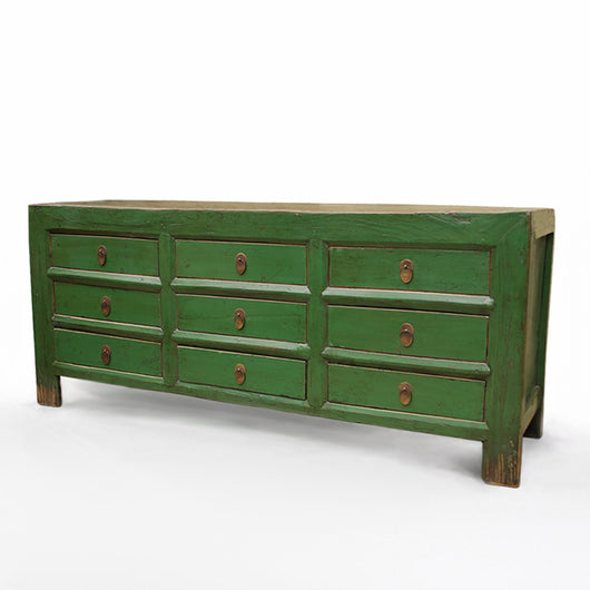 Green Money Chest With 9 Drawers