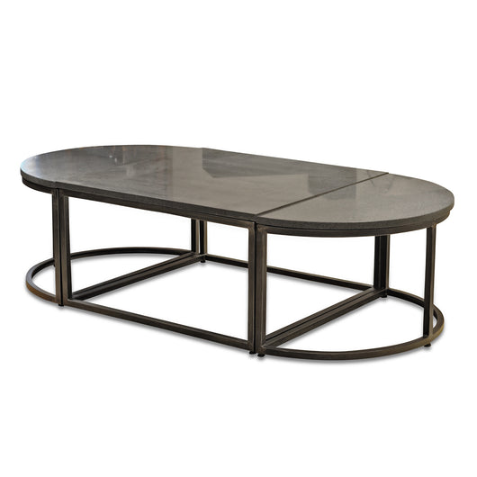 Oval Stone Coffee Table