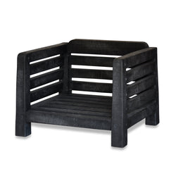 Black Wood Outdoor Chair