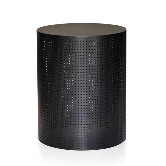 Perforated Black Side Table