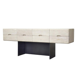 8 Drawer Console With Metal Base