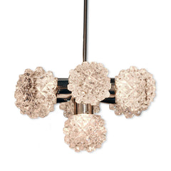 Glass Cluster Chandelier With Drop