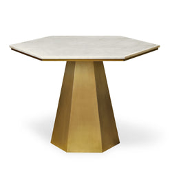 Quartz and Brass Table