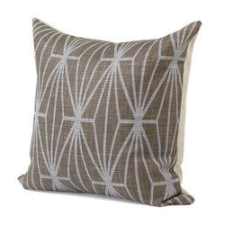 Brown And Lilac Cross Pillow