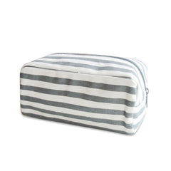 Charcoal Stripe Cosmetic Bag