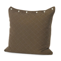 Chocolate Quilted Euro Pillow