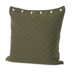 Olive Quilted Euro Pillow