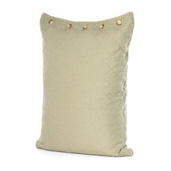 Khaki Quilted Standard Pillow