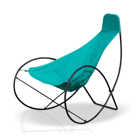 Outdoor Chair With Turquoise Cover