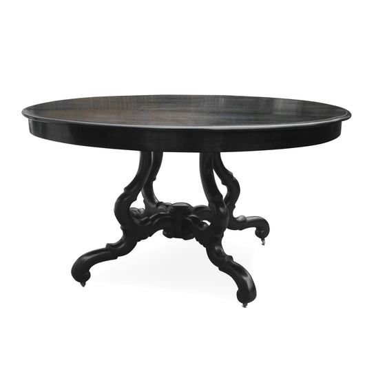 Black Oval Table
