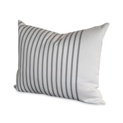 Grey Striped Pillow