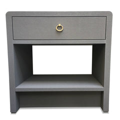 Slate Blue Side Table with Drawer