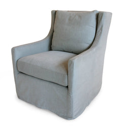 Pair Of C1211-01SW Swivel Slipcovered Chairs